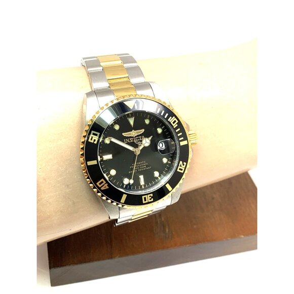 Invicta Men's Watch 36973 Pro Diver Automatic Black Dial Two Tone Steel 44mm - Picture 12 of 15
